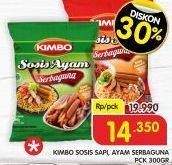 Promo Harga KIMBO Sosis Serbaguna Sapi, Ayam 300 gr - Superindo