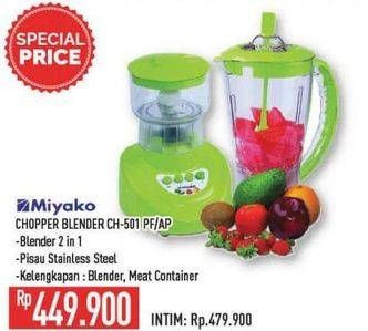 Promo Harga Miyako CH-501 Chopper Blender 1500 ml - Hypermart