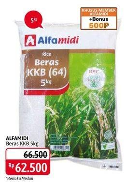 Promo Harga Alfamidi Beras KKB (64) 5000 gr - Alfamidi