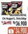 Promo Harga BELFOODS Royal Nugget Chicken Nugget S, Chicken Nugget Stick 500 gr - Hypermart