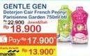Promo Harga Gentle Gen Deterjen French Peony, Parisienne Garden 750 ml - Indomaret