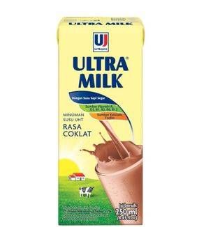 Promo Harga Ultra Milk Susu UHT Coklat 250 ml - Alfamart