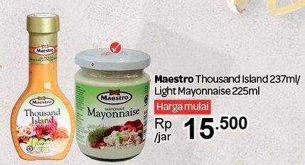 Promo Harga Salad Thousand Island 237ml / Mayonnaise Light 225ml  - Carrefour