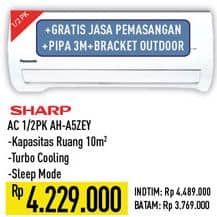 Promo Harga Sharp AH-A5ZEY | AC Standard 1/2PK  - Hypermart