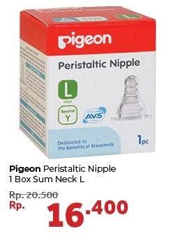Promo Harga PIGEON Peristaltic Nipple L  - Carrefour