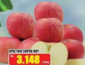 Promo Harga Apel Fuji Super RRT per 100 gr - Hari Hari