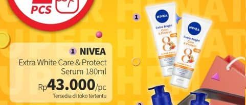 Promo Harga Nivea Body Serum Extra White Care Protect 180 ml - Guardian