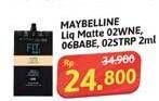 Promo Harga Maybelline Sensational Liquid Matte 02 Soft Wine, 06 Best Babe, NU02 Strip It Off 2 ml - Alfamidi