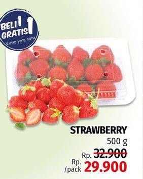 Promo Harga Strawberry 500 gr - LotteMart