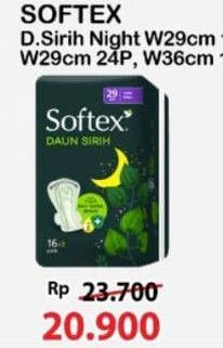 Promo Harga Softex Daun Sirih 29cm 18 pcs - Alfamart