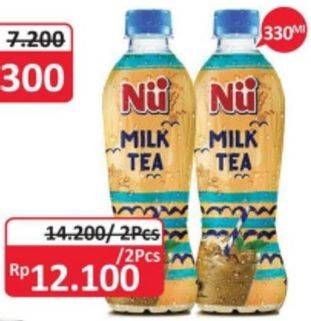 Promo Harga NU Milk Tea per 2 botol 330 ml - Alfamidi