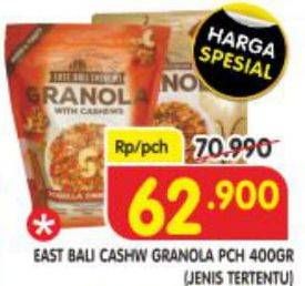 Promo Harga EAST BALI CASHEW Granola 400 gr - Superindo