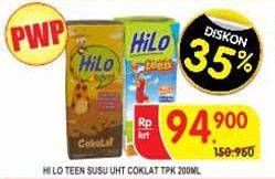 Promo Harga HILO Teen Ready To Drink Coklat per 24 pcs 200 ml - Superindo