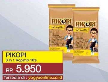 Promo Harga Pikopi 3 in 1 Kopi Mix Coffeemix 10 pcs - Yogya