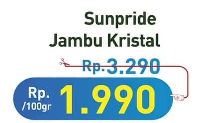 Promo Harga Sunpride Jambu Crystal per 100 gr - Hypermart