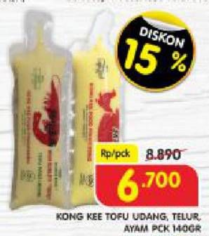 Promo Harga KONG KEE Tofu Telur, Ayam 140 gr - Superindo