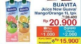 Promo Harga Buavita Fresh Juice Guava, Mango, Orange 1000 ml - Indomaret