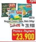 Promo Harga HATO Nugget Classic, Dino, Sticko 500 gr - Hypermart