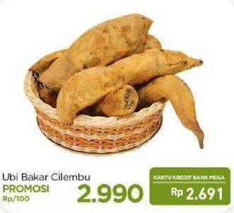 Promo Harga Ubi Cilembu Bakar per 100 gr - Carrefour