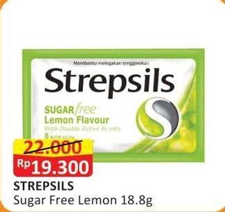 Promo Harga Strepsils Candy Sugar Free Lemon 20 gr - Alfamart