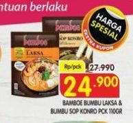 Promo Harga Bamboe Bumbu Instant Laksa, Sop Konro 110 gr - Superindo