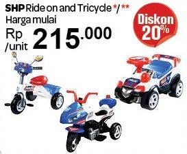 Promo Harga RIde on / Tricycle  - Carrefour