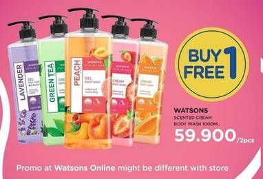 Promo Harga WATSONS Scented Body Wash per 2 botol 1 ltr - Watsons