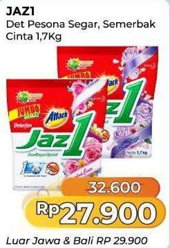 Promo Harga Attack Jaz1 Detergent Powder Pesona Segar, Semerbak Cinta 1700 gr - Alfamart