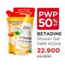 Promo Harga Betadine Natural Defense Body Wash 400 ml - Watsons
