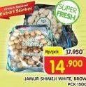 Promo Harga Jamur Shimeji Cokelat, White 150 gr - Superindo