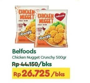 Promo Harga Belfoods Nugget Chicken Nugget Crunchy 500 gr - TIP TOP