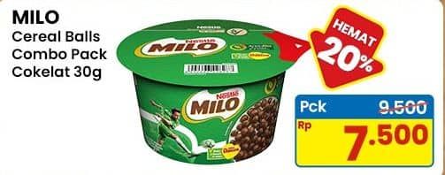 Promo Harga Milo Cereal Balls 32 gr - Indomaret