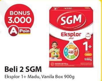 Promo Harga SGM Eksplor 1+ Susu Pertumbuhan Madu, Vanila 900 gr - Alfamart