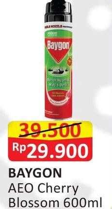 Promo Harga BAYGON Insektisida Spray Cherry Blossom 600 ml - Alfamart