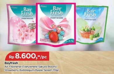 Promo Harga Bayfresh Everywhere Sakura Bloom, Strawberry Cream, Apple Splash 80 gr - TIP TOP