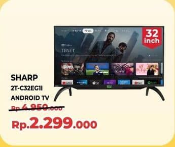 Promo Harga Sharp TV with Google Assistant 2T-C32EG1i  - Yogya