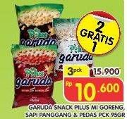 Promo Harga Garuda Snack Pilus Mie Goreng, Sapi Panggang, Pedas per 3 pouch 95 gr - Superindo