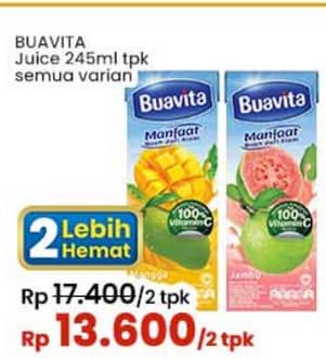 Promo Harga Buavita Fresh Juice All Variants 245 ml - Indomaret