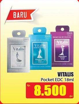 Promo Harga VITALIS Pocket Eau De Cologne 18 ml - Hari Hari