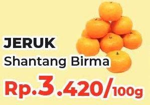 Promo Harga Jeruk Shantang Birma per 100 gr - Yogya