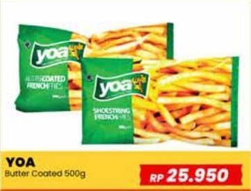 Promo Harga YOA French Fries Butter Coated 500 gr - Yogya