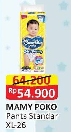 Promo Harga Mamy Poko Pants Xtra Kering XL26 26 pcs - Alfamart