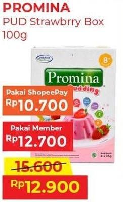 Promo Harga PROMINA Silky Puding Strawberry 100 gr - Alfamart