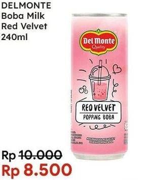 Promo Harga Del Monte Boba Drink Red Velvet 240 ml - Indomaret