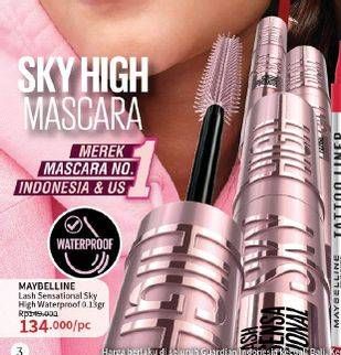 Promo Harga Maybelline Sky High Waterproof Mascara  - Guardian