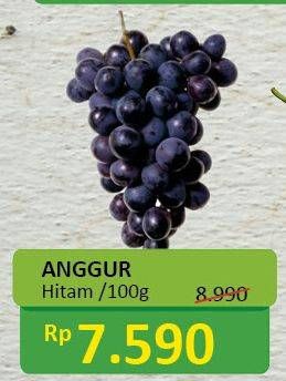 Promo Harga Anggur Hitam per 100 gr - Alfamidi