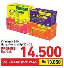 Promo Harga VITACIMIN Vitamin C - 500mg Sweetlets (Tablet Hisap) 20 pcs - Carrefour