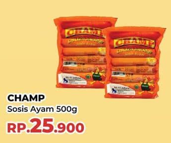 Promo Harga Champ Sosis Ayam 500 gr - Yogya