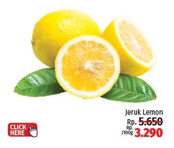 Promo Harga Jeruk Lemon per 100 gr - LotteMart