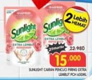 Promo Harga Sunlight Pencuci Piring Extra Lembut 650 ml - Superindo